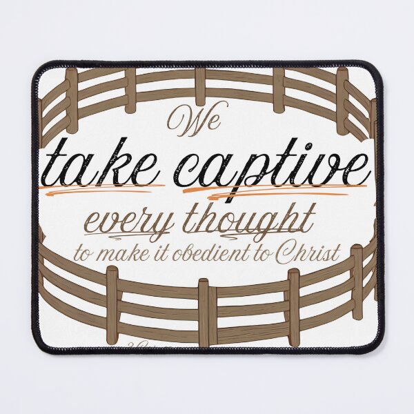 Item preview, We take captive every thought - 2 Corinthians designed and sold by stella literarium.