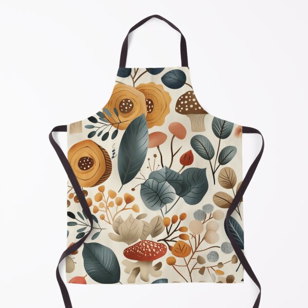 Item preview, Autumn Botanical Pattern with Mushrooms designed and sold by Vicky021.