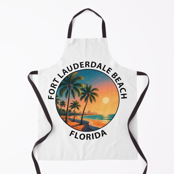 Item preview, Fort Lauderdale Beach Florida – Tropical Travel Poster Art USA designed and sold by inkNext.