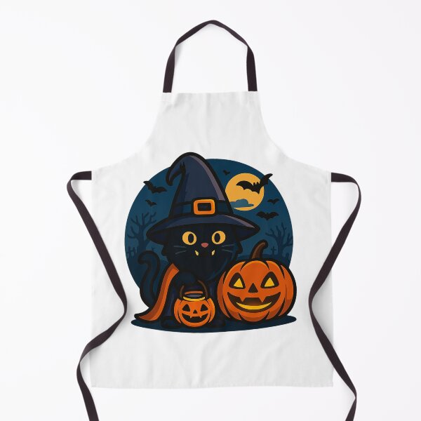 Item preview, Black Cat Gnome with Witch Hat and Jack-o’-Lantern T-Shirt - Cute Halloween Design designed and sold by PrintCreations9.