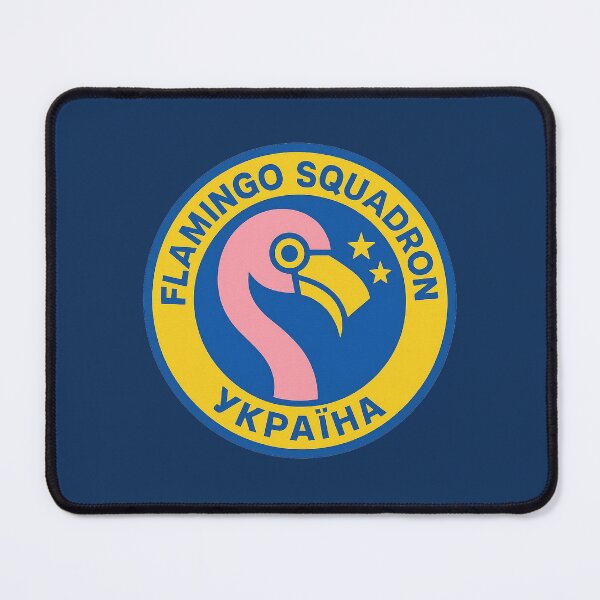 Artikelvorschau, Wappen der Flamingo-Staffel – Abzeichen des ukrainischen Luftgeschwaders entworfen und verkauft von Bratak.