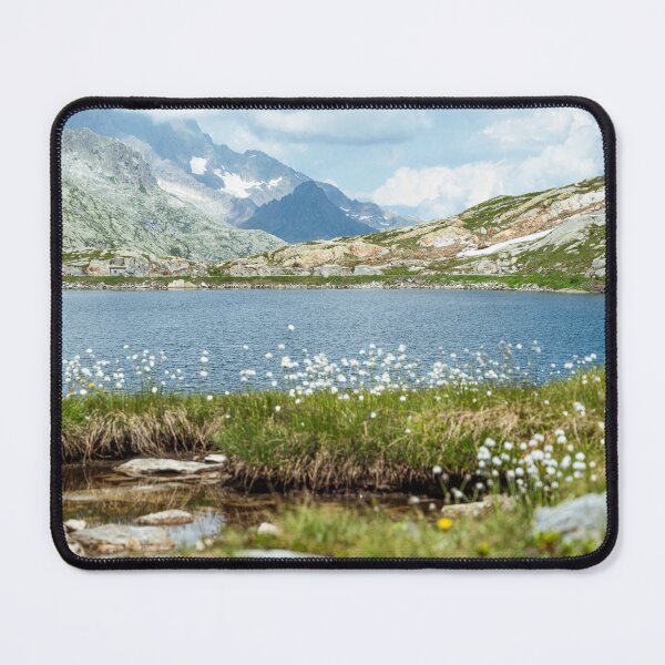 Item preview, Alpine Lake with Mountain Flowers, Switzerland designed and sold by alicjamiekina.