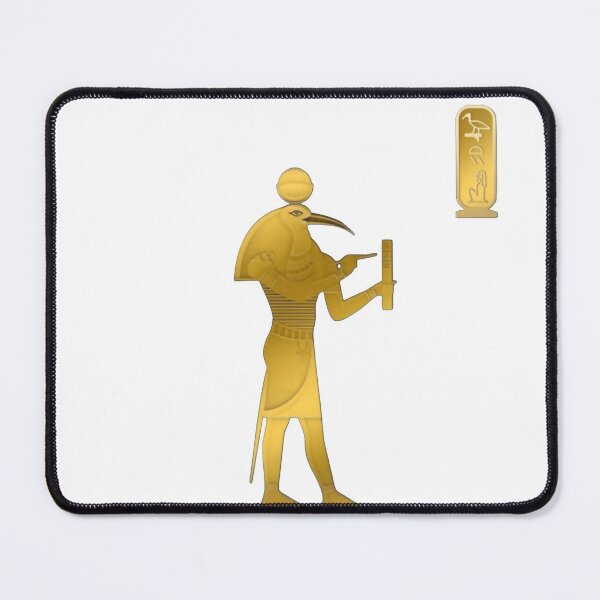 Item preview, Thoth Ancient Egyptian God of Wisdom | Golden Ibis Pharaoh Art designed and sold by Ozinro.