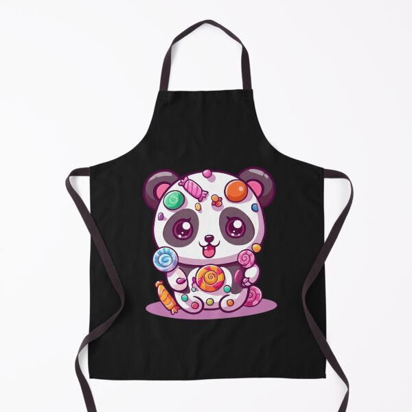 Item preview, Chibi Panda Candy Monster Cute Kawaii Halloween Panda Covered in Candy designed and sold by ColorSplash123.