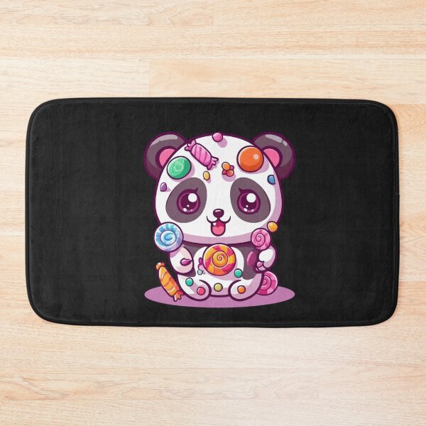 Item preview, Chibi Panda Candy Monster Cute Kawaii Halloween Panda Covered in Candy designed and sold by ColorSplash123.