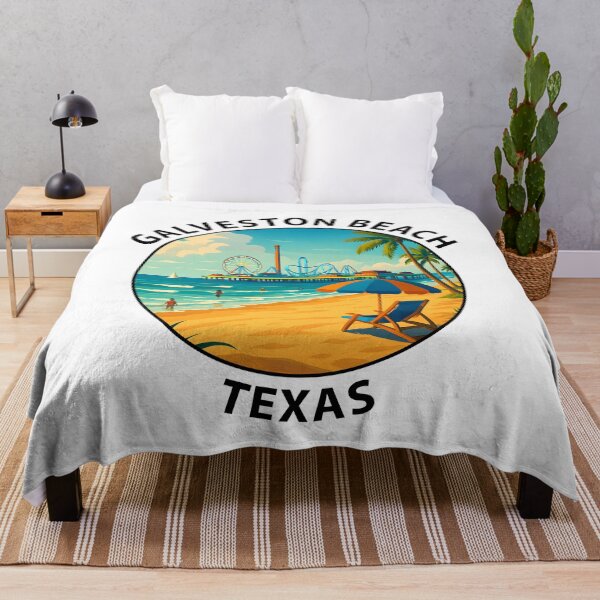 Item preview, Galveston Beach Texas Travel Poster – Coastal Wall Art & Summer Decor USA designed and sold by inkNext.