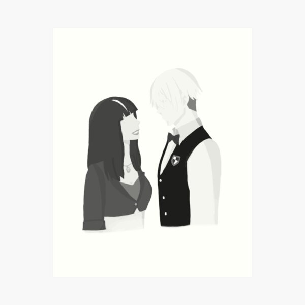 Death Parade Decim & Chiyuki  Art Board Print for Sale by marie670