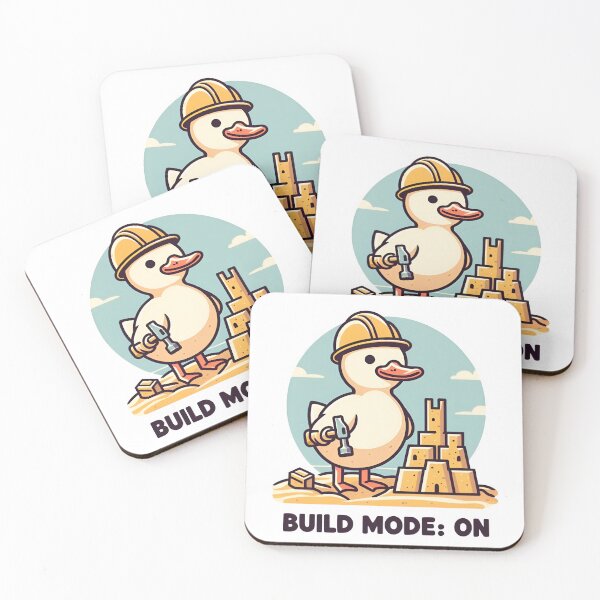 Item preview, "Build Mode: On" Funny Duck Builder designed and sold by MemGraphicss.