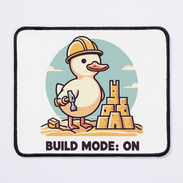 Item preview, "Build Mode: On" Funny Duck Builder designed and sold by MemGraphicss.