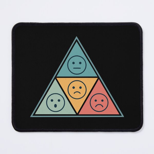Item preview, Minimalist Triangular Emotion Wheel – Geometric Feelings Chart in Modern Muted Tones designed and sold by VividOrganica.
