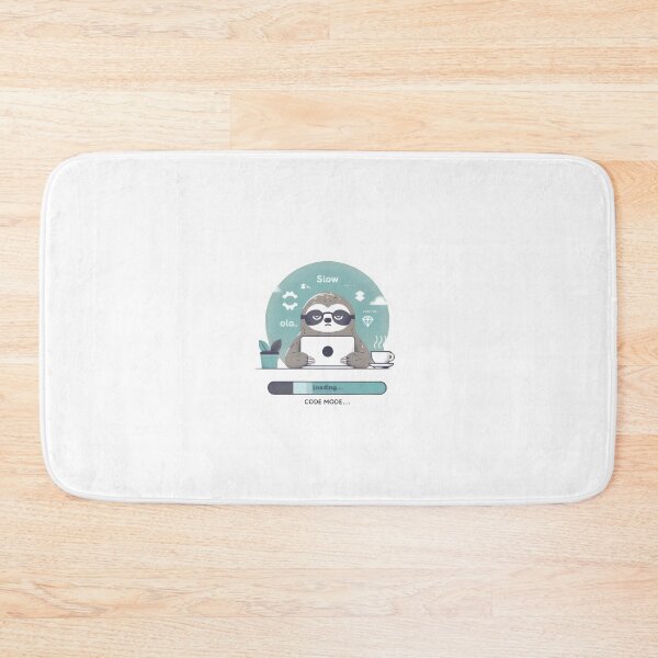 Item preview, "Code Mode: Slow" Funny Sloth Programmer designed and sold by MemGraphicss.
