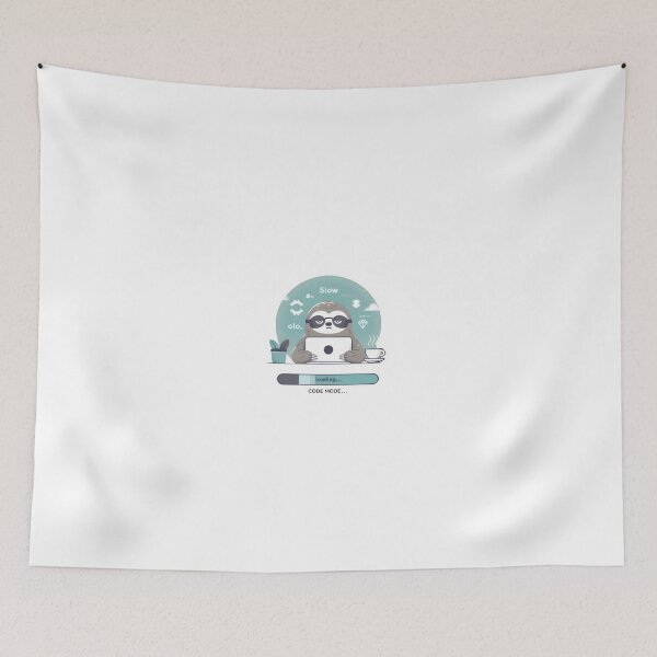 Item preview, "Code Mode: Slow" Funny Sloth Programmer designed and sold by MemGraphicss.