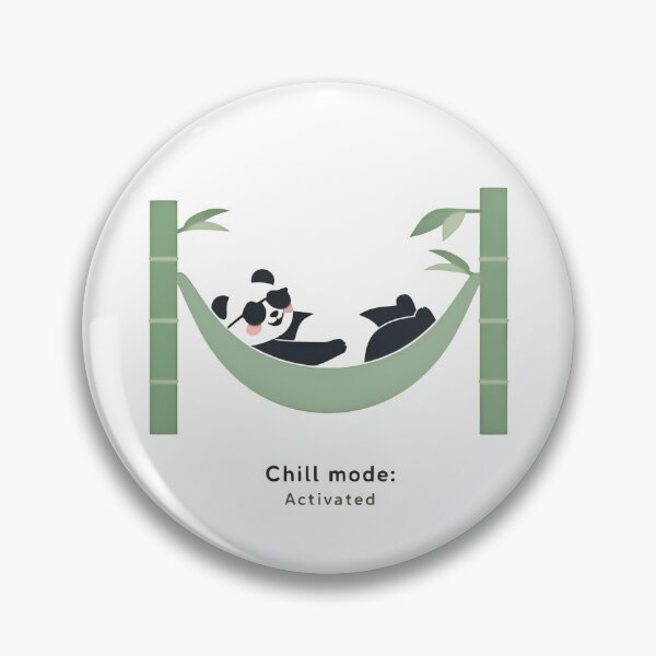 Item preview, "Chill Mode: Activated" Relaxing Panda in Hammock designed and sold by MemGraphicss.