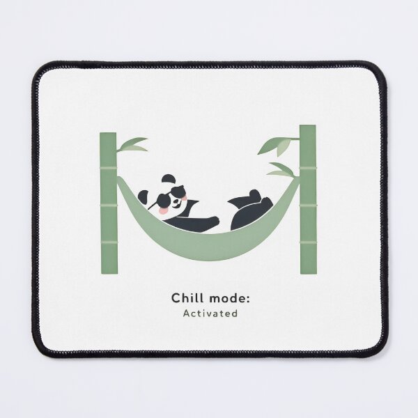Item preview, "Chill Mode: Activated" Relaxing Panda in Hammock designed and sold by MemGraphicss.