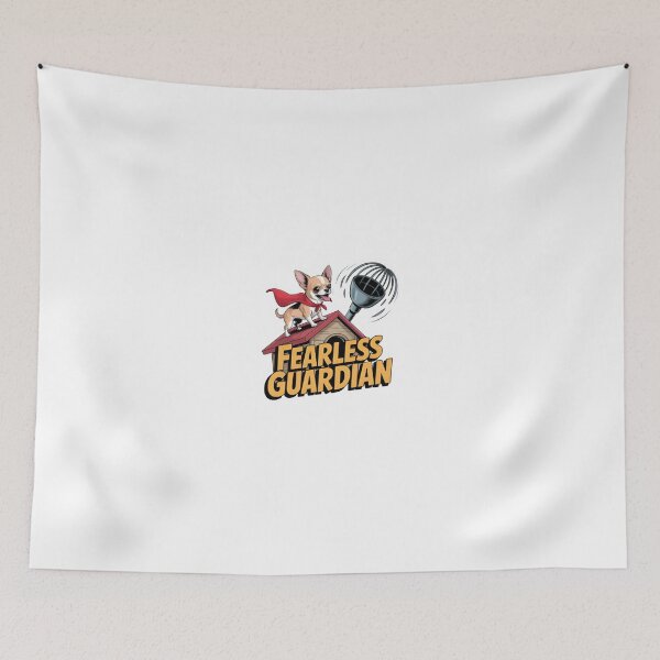 Item preview, "Fearless Guardian" Funny Chihuahua Superhero designed and sold by MemGraphicss.