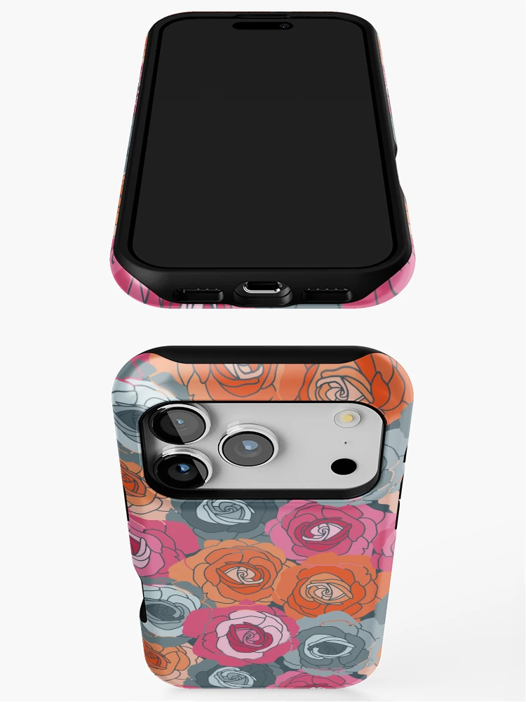 Thumbnail 3 of 4, iPhone Case, Open Roses designed and sold by Farissa Designs.