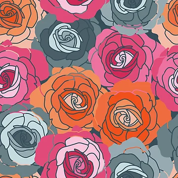 Artwork thumbnail, Open Roses by Farissa Designs