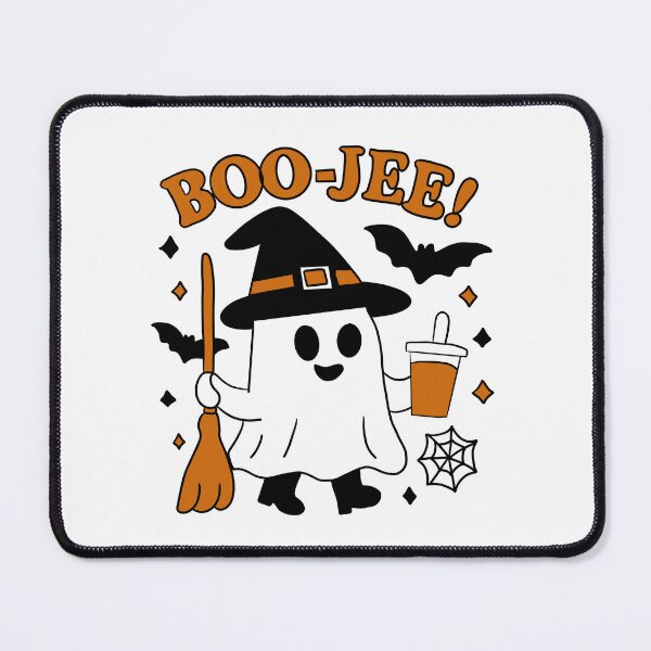 Item preview, Boo-jee Ghost - Funny Retro Halloween Witch with Coffee designed and sold by istoriadesign.