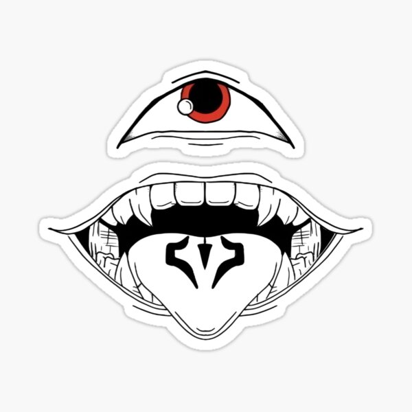 Cursed mouth Sticker
