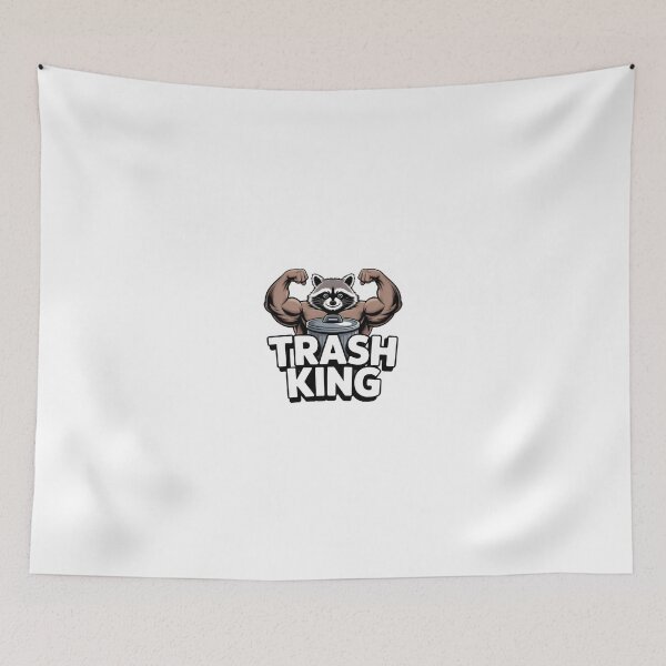 Item preview, "Trash King" Funny Bodybuilder Raccoon designed and sold by MemGraphicss.