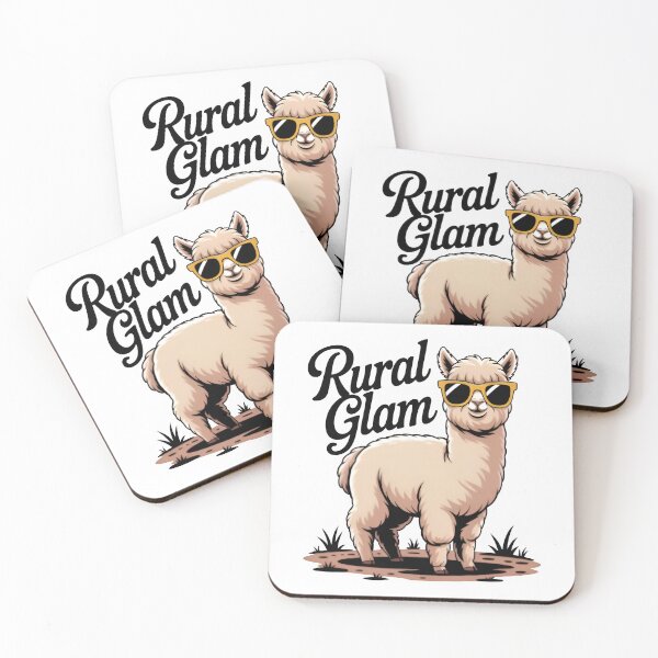 Item preview, "Rural Glam" Funny Alpaca in Sunglasses designed and sold by MemGraphicss.