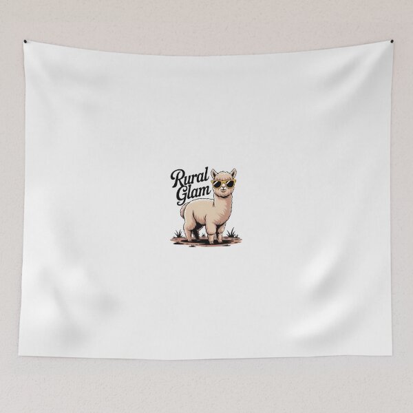 Item preview, "Rural Glam" Funny Alpaca in Sunglasses designed and sold by MemGraphicss.