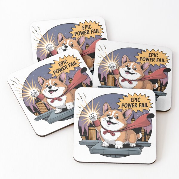 Item preview, "Epic Power Fail" Funny Corgi Superhero designed and sold by MemGraphicss.