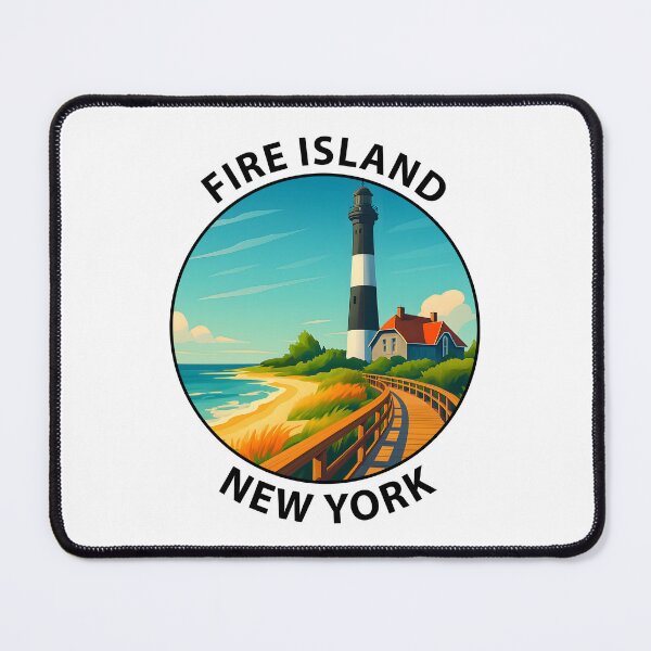 Item preview, Fire Island Lighthouse – New York Coastal Art USA designed and sold by inkNext.