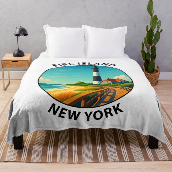 Item preview, Fire Island Lighthouse – New York Coastal Art USA designed and sold by inkNext.