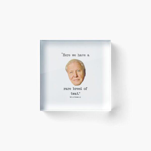 Item preview, David Attenborough Joke Rude Adult Profanity designed and sold by MemoryLaneKeeps.