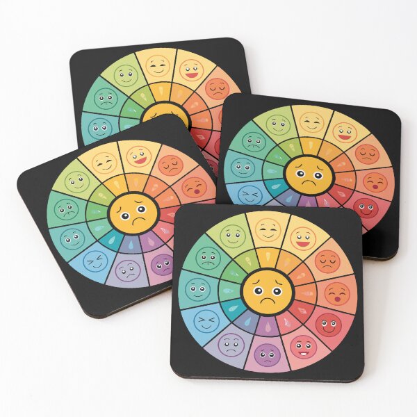 Item preview, Emoji Emotion Color Wheel – Fun Feelings Chart for Kids, Therapy, and Classrooms designed and sold by VividOrganica.
