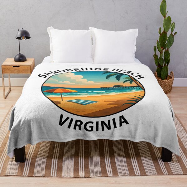 Item preview, Sandbridge Beach Virginia Travel Poster – Coastal Sunrise Wall Art USA designed and sold by inkNext.