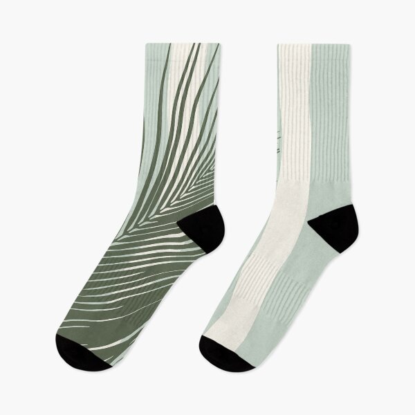 Item preview, Retro Stripe Abstract Palm leaf designed and sold by ArticraftShop.