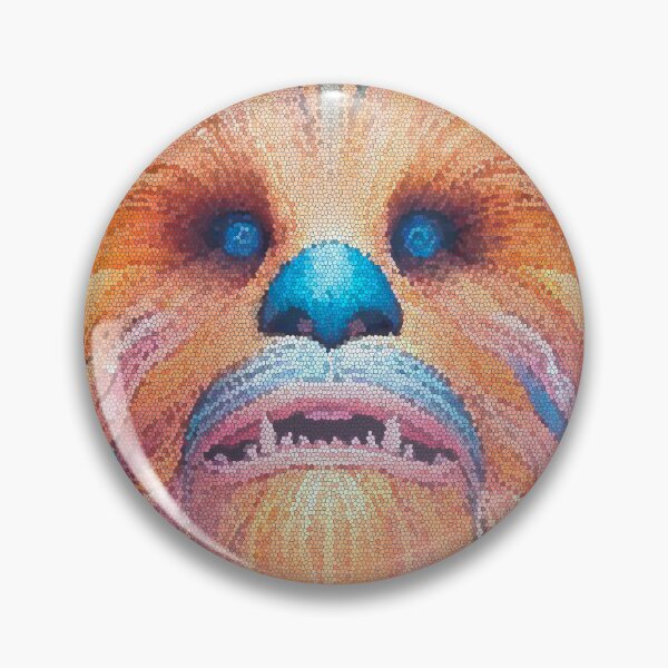 Item preview, Illustration of Wookie-Inspired Character in Stained Glass Style Mosaic Art designed and sold by  Ojo de Lilith.