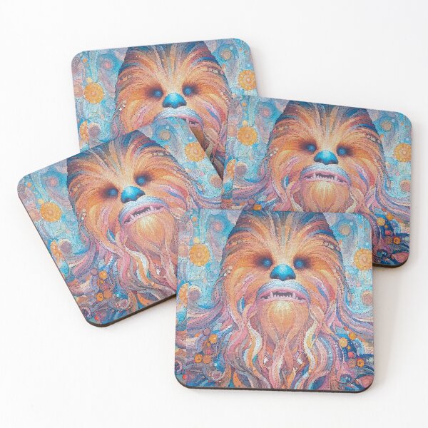 Item preview, Illustration of Wookie-Inspired Character in Stained Glass Style Mosaic Art designed and sold by  Ojo de Lilith.
