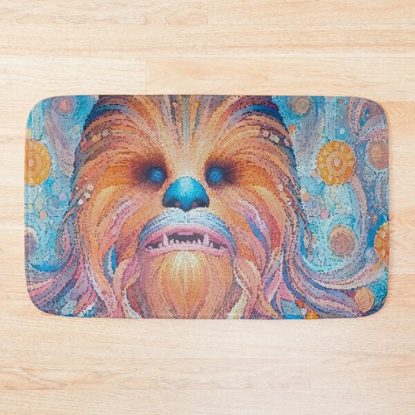 Item preview, Illustration of Wookie-Inspired Character in Stained Glass Style Mosaic Art designed and sold by  Ojo de Lilith.