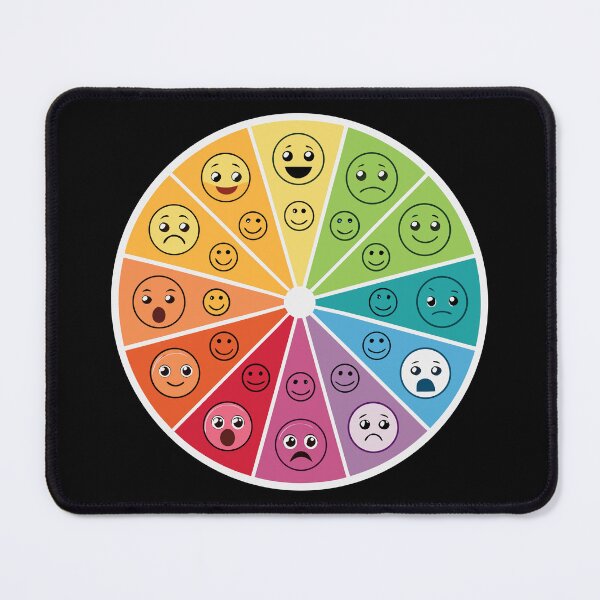Item preview, Colorful Emoji Feelings Wheel – Emotional Awareness Chart for Home, Office, and Therapy designed and sold by VividOrganica.