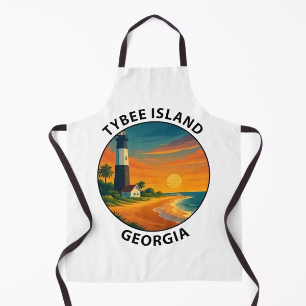 Item preview, Tybee Island Georgia Travel Poster – Coastal Beach Art & Lighthouse Illustration USA designed and sold by inkNext.