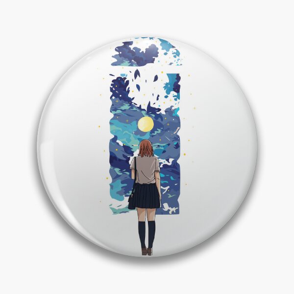 Item preview, Blue aquarell anime girl, girlfriend  designed and sold by Wildwind-style.