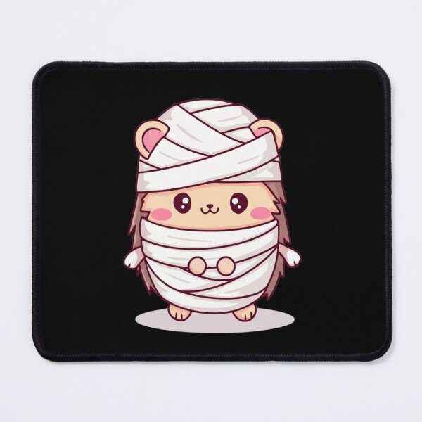 Item preview, Chibi Hedgehog Mummy Cute Kawaii Halloween Hedgehog in Bandages designed and sold by ColorSplash123.