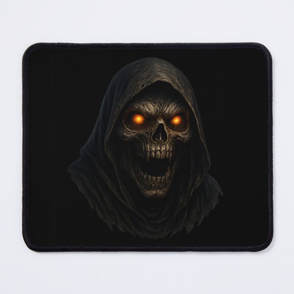 Item preview, Terrifying Skull Reaper – Hyper-Realistic Horror Illustration in 8K designed and sold by VDekDesigns.