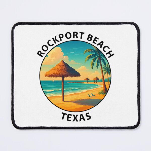 Item preview, Rockport Beach Texas Vintage Travel Poster – Coastal Wall Art & Stickers USA designed and sold by inkNext.