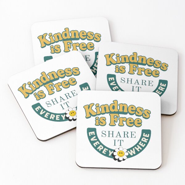 Item preview, "Kindness is Free Share It Everywhere" | Uplifting Positive Quote Design designed and sold by WovennDesigns.