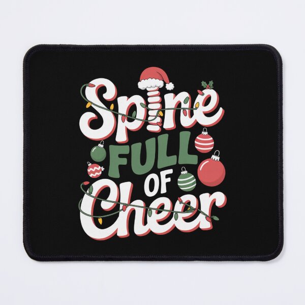 Item preview, Spine Full of Cheer Funny Osteopathy Christmas Design designed and sold by osteopath shop.