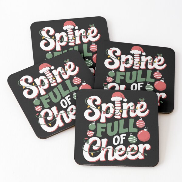 Item preview, Spine Full of Cheer Funny Osteopathy Christmas Design designed and sold by osteopath shop.