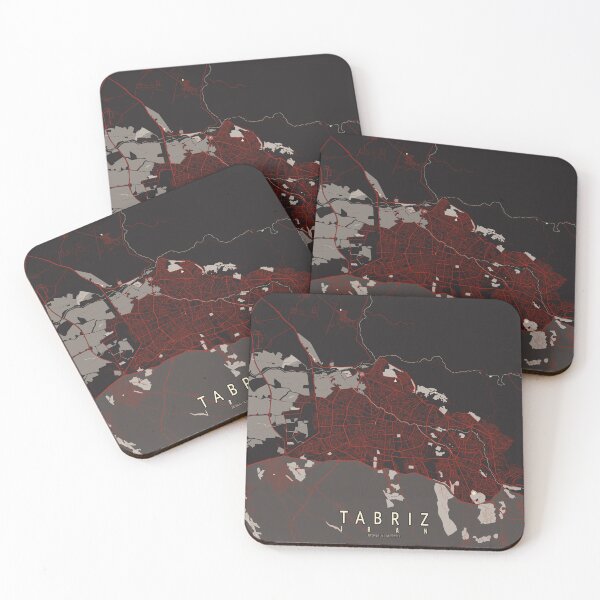 Item preview, Tabriz City Map of East Azerbaijan, Iran - Vector designed and sold by deMAP.