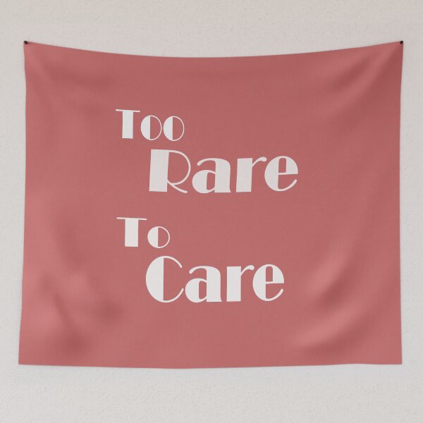 Item preview, Too Rare to Care | Bold Attitude Quote Design designed and sold by ArtNestVerse.