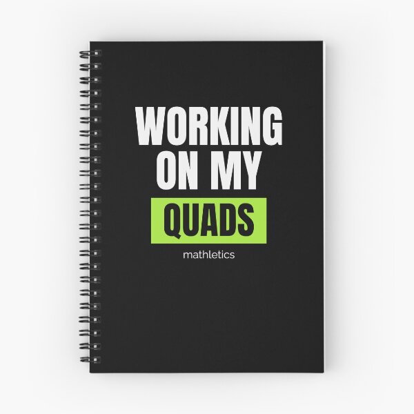 Item preview, Mathletics Working on My Quads Funny Gift for Math Nerds and Fitness Fans designed and sold by MoodInInk.