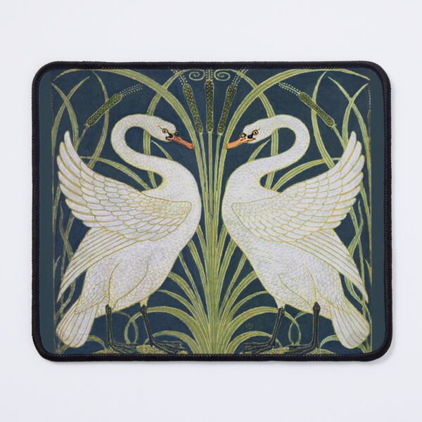 Item preview, Two White Swans Art Nouveau designed and sold by antiqueart.