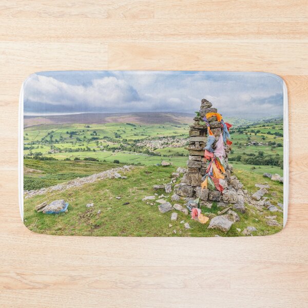 Item preview, The Cairn and prayer flags at Fremington designed and sold by Andrew Fletcher Photography.